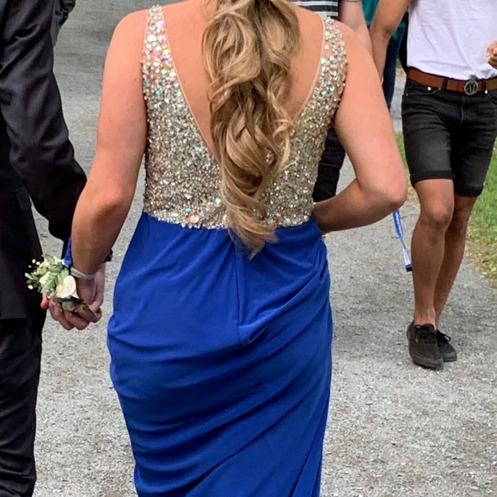 Royal blue prom dress
